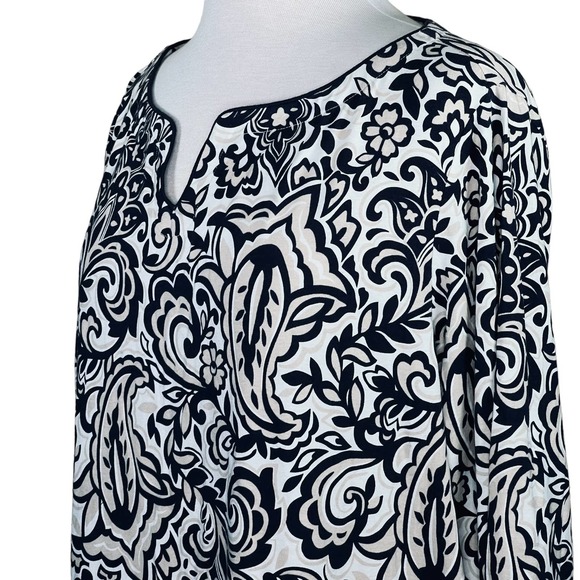 Lands’ End Women’s Paisley Print Tunic Plus Size 2X EUC - Picture 13 of 14